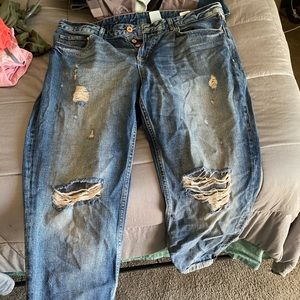 Boyfriend low waist holy jeans